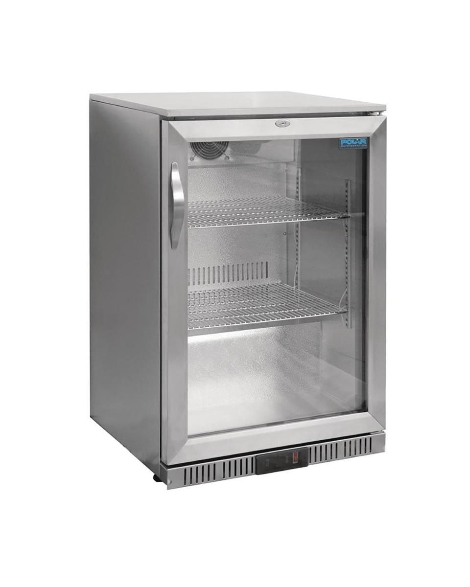 Kühlschrank Glastür - 138 Liter - H 90 x 60 x 52 cm - 180 W - 230 V - Polar - GL007