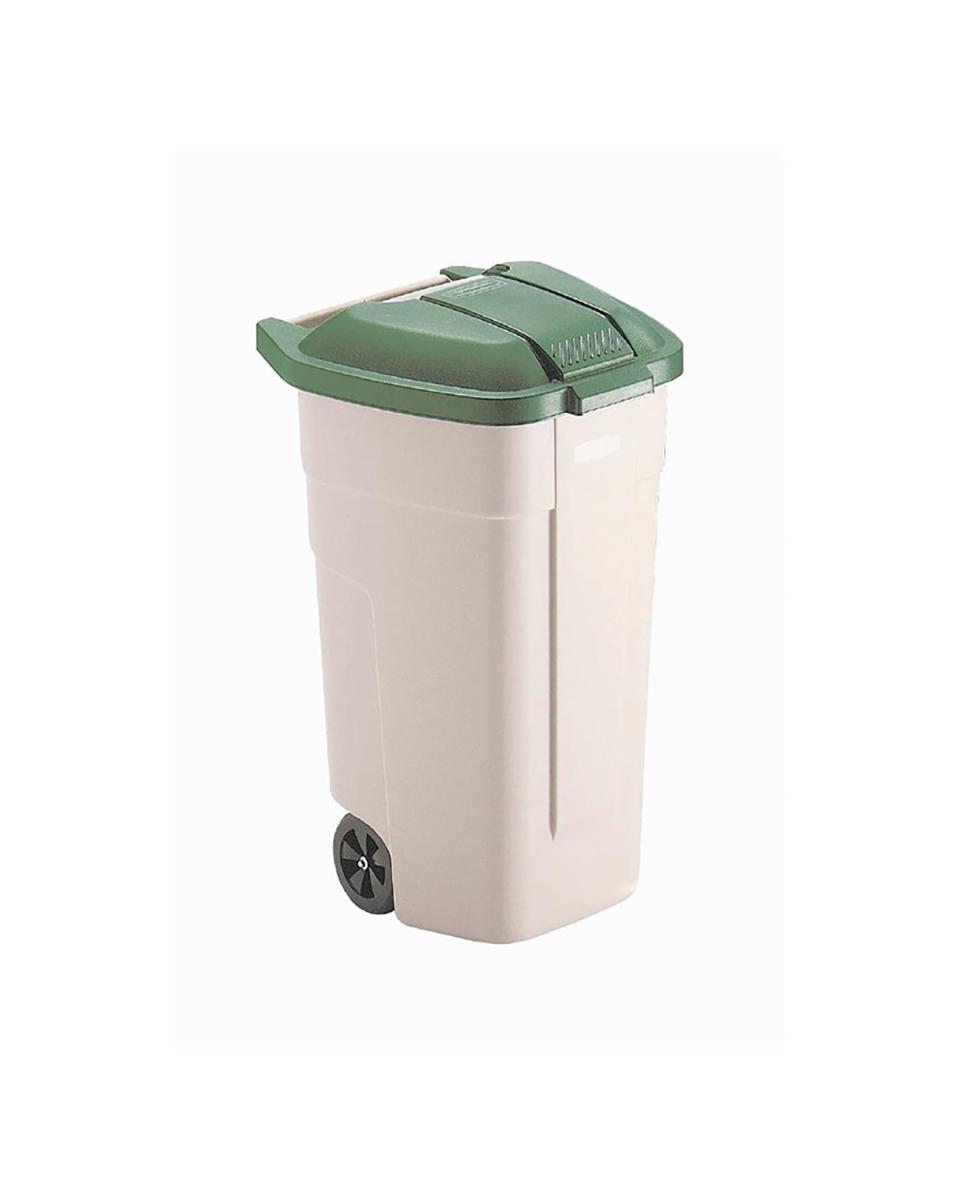 Abfallbehälter - 100 Liter - Grün - Rubbermaid - F690