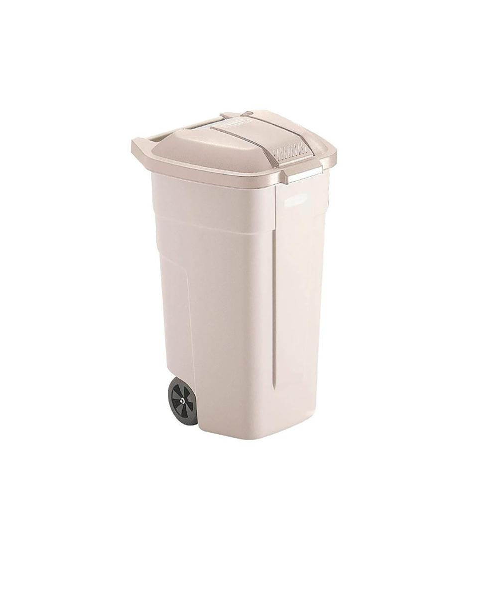 Abfallbehälter - Rubbermaid - 100 L - Beige - F695
