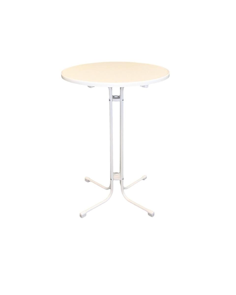 Party Stehtisch - Ø 80 Cm Rund - Monaco - Weiß