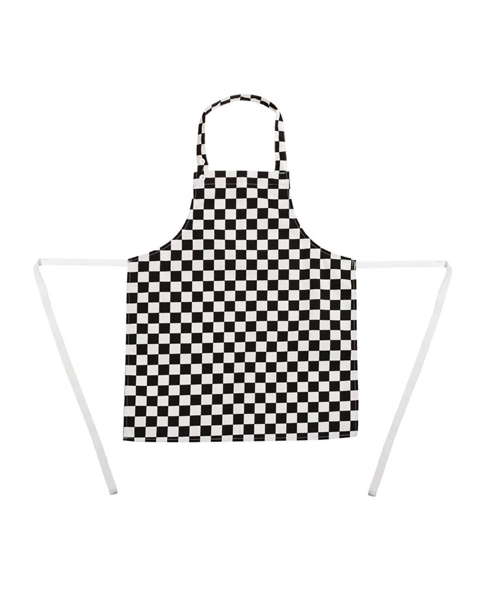 Kinderschürze - Schwarz und Weiß - Whites Chefs Clothing - B357