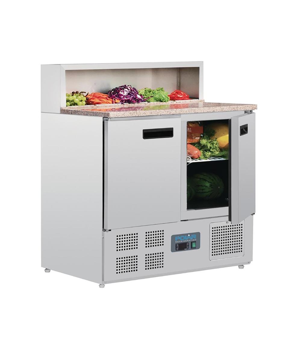 Saladette - 288 Liter - 2 Türen - H 110 x 90 x 70 cm - 230 V - Polar - G603