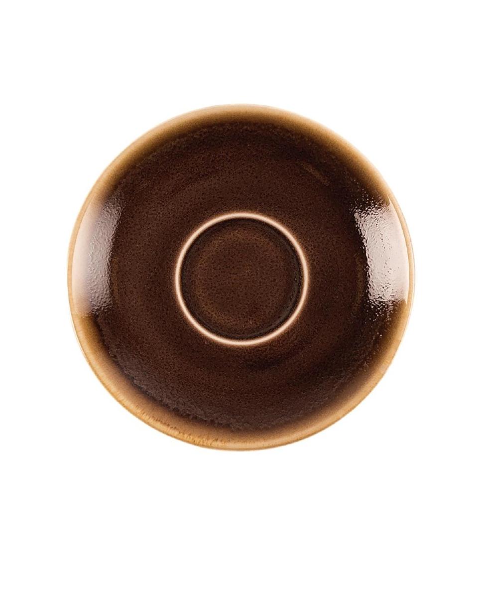 Olympia Kiln Espresso Untertassen braun 11,5 cm - GP361