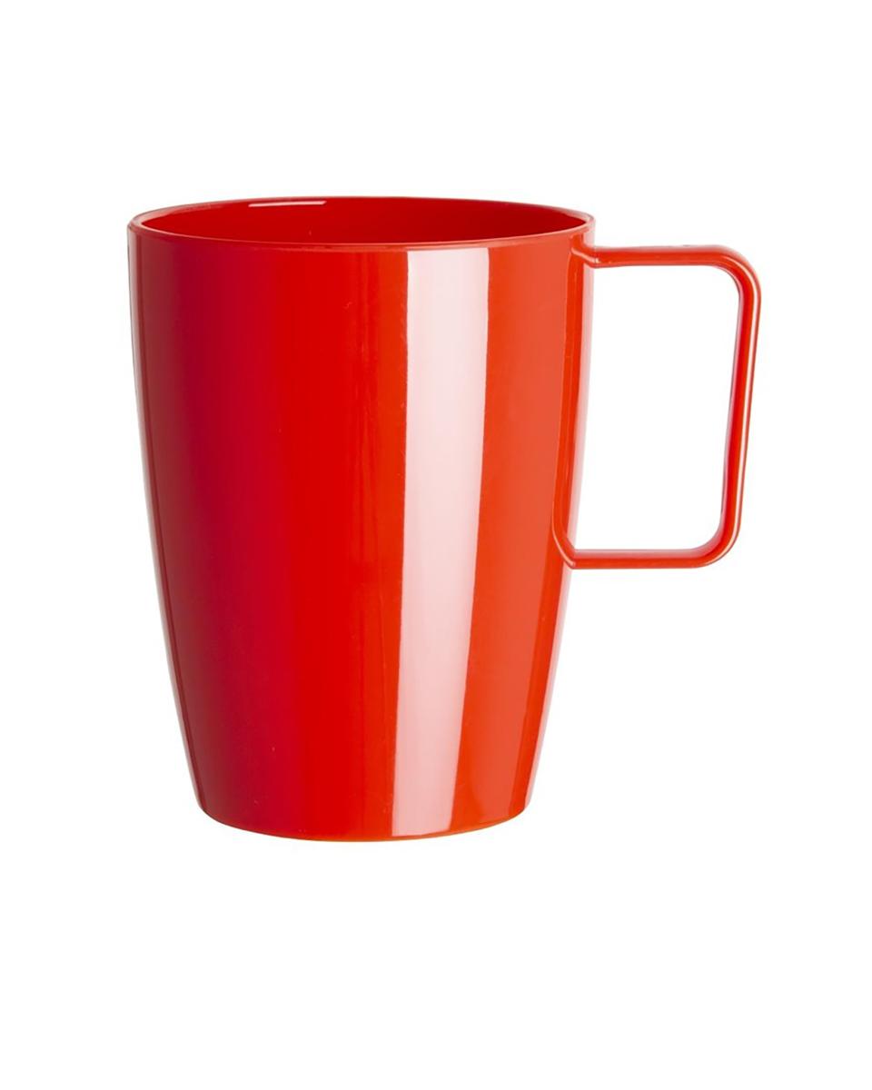 Becher - 28,4 CL - 12 Stück - Rot - H 10 CM - Polycarbonat - Olympia - CE289