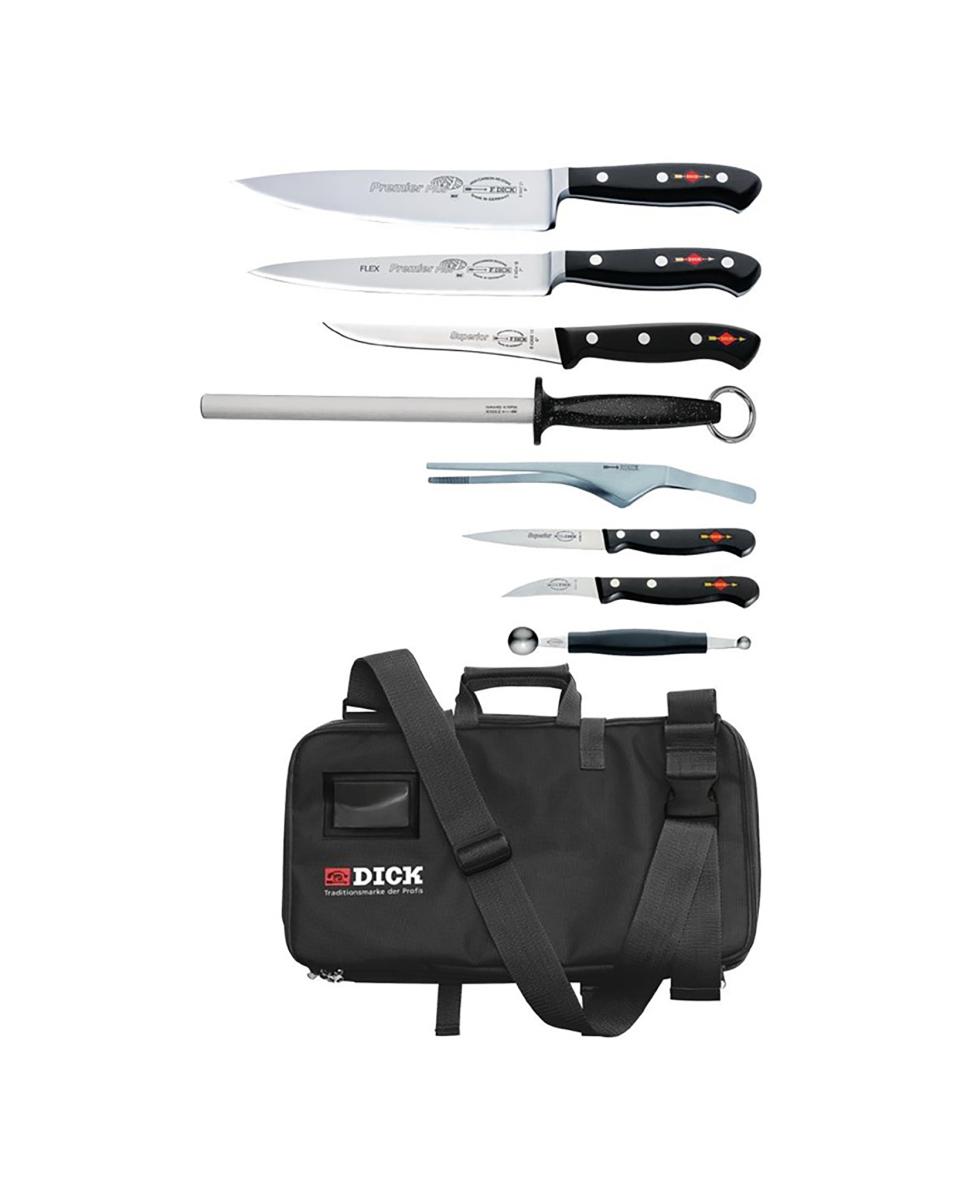 8-teiliges Messerset - Tasche - Dick - DL836