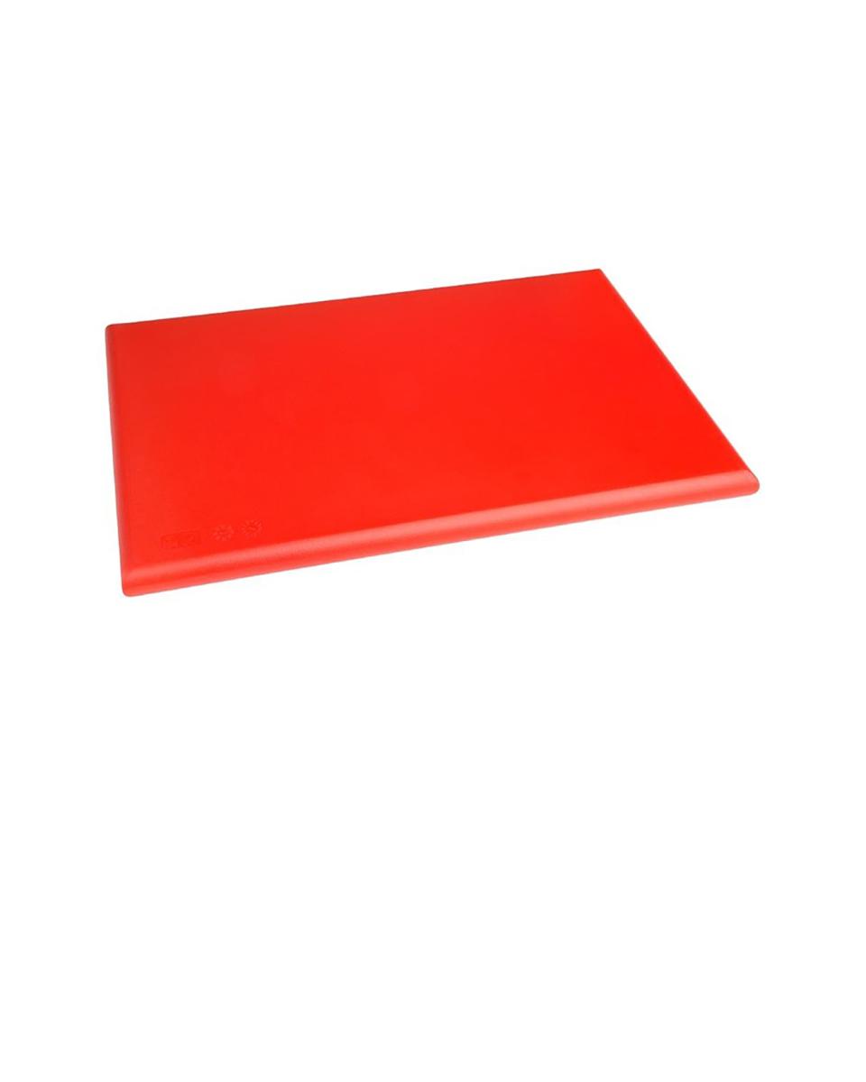 Schneidebrett - Rot - HDPE - 450x300x25 mm - Hygiplas - J034