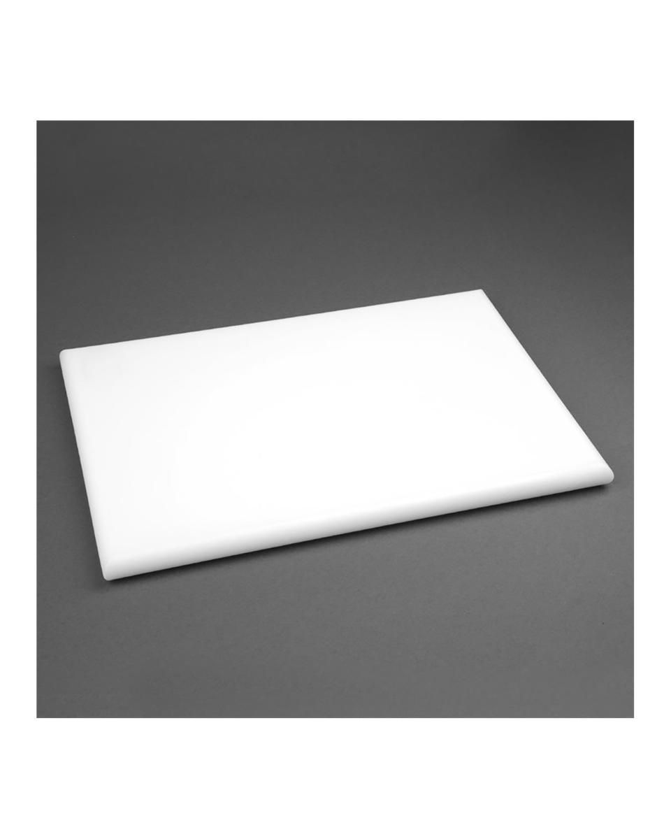 Schneidebrett farbcodiert - Weiß - 450x300x12 mm - Hygiplas - J038
