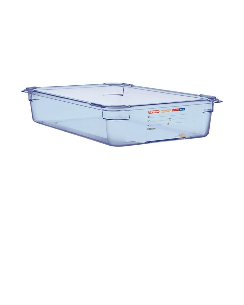 ABS blaue GN 1/1 Lebensmittelbehälter 100 mm - GP589 - Araven