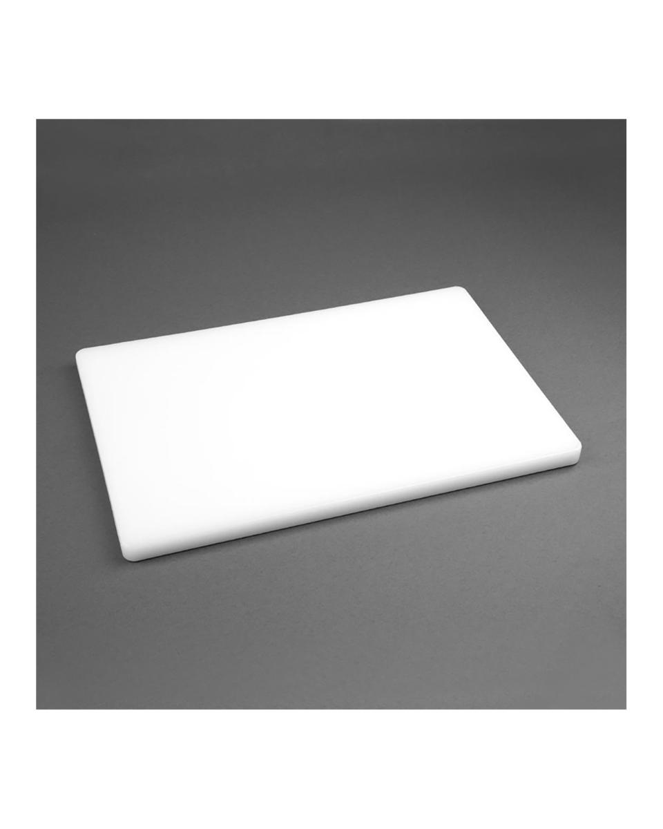 Schneidebrett extra dick - Weiß - LDPE - 450x300x20 mm - Hygiplas - DM001
