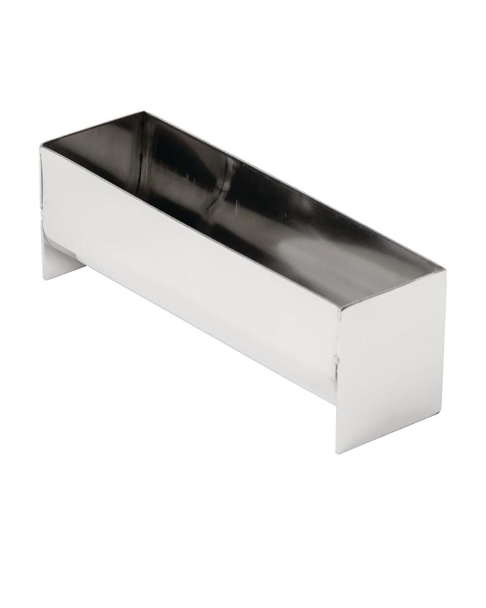 Edelstahl Pastete- und Terrinenform U-Form 13,5 cm - E589 - Vogue