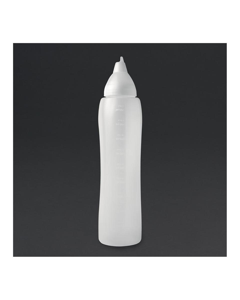 Transparente Quetschflasche - Tropfschutz - 1 l - Araven - CW114