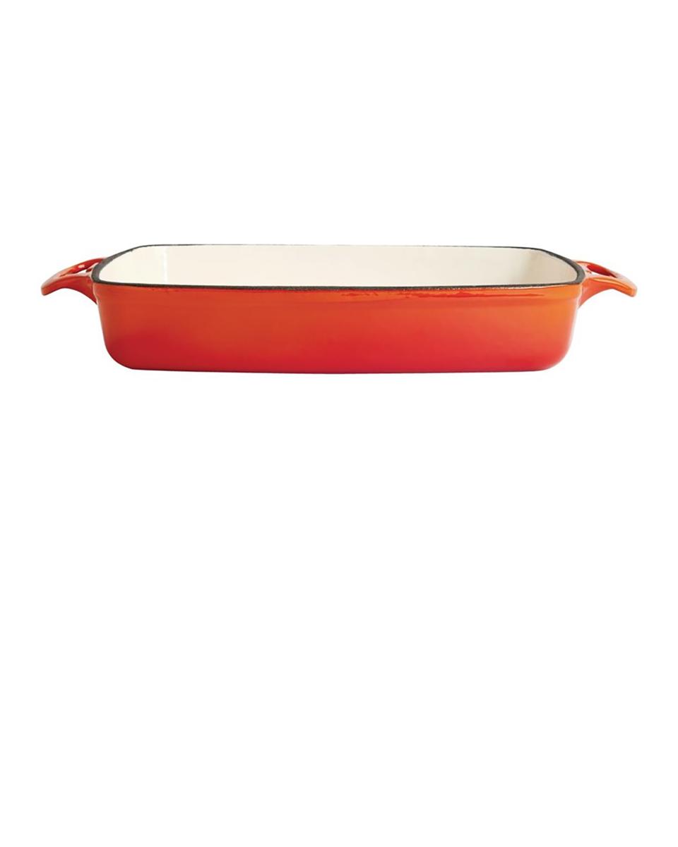 Rechteckige Gusseisen-Auflaufform orange 2,8 Ltr - GH322 - Vogue