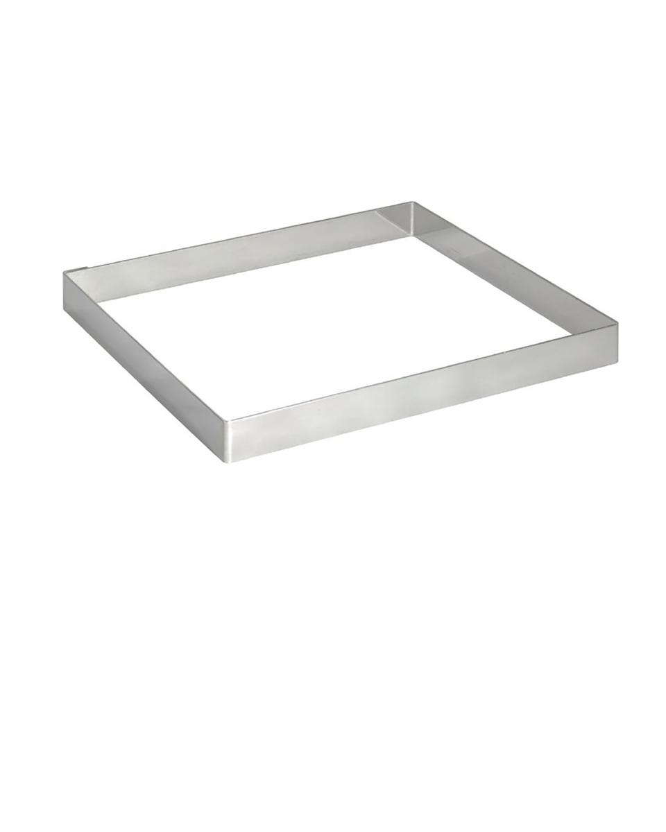 Mousse-Form - H 2 x 20 x 20 cm - Edelstahl - De Buyer - GM387