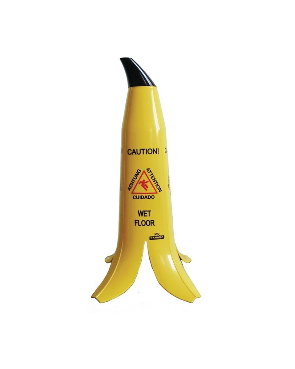 Warnschild "Achtung nasser Boden" - Bananenschale - GK976