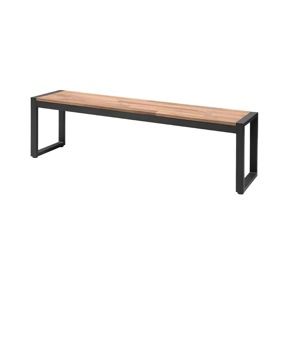 Industriebänke aus Stahl und Akazienholz 160 cm - DS158 - Bolero