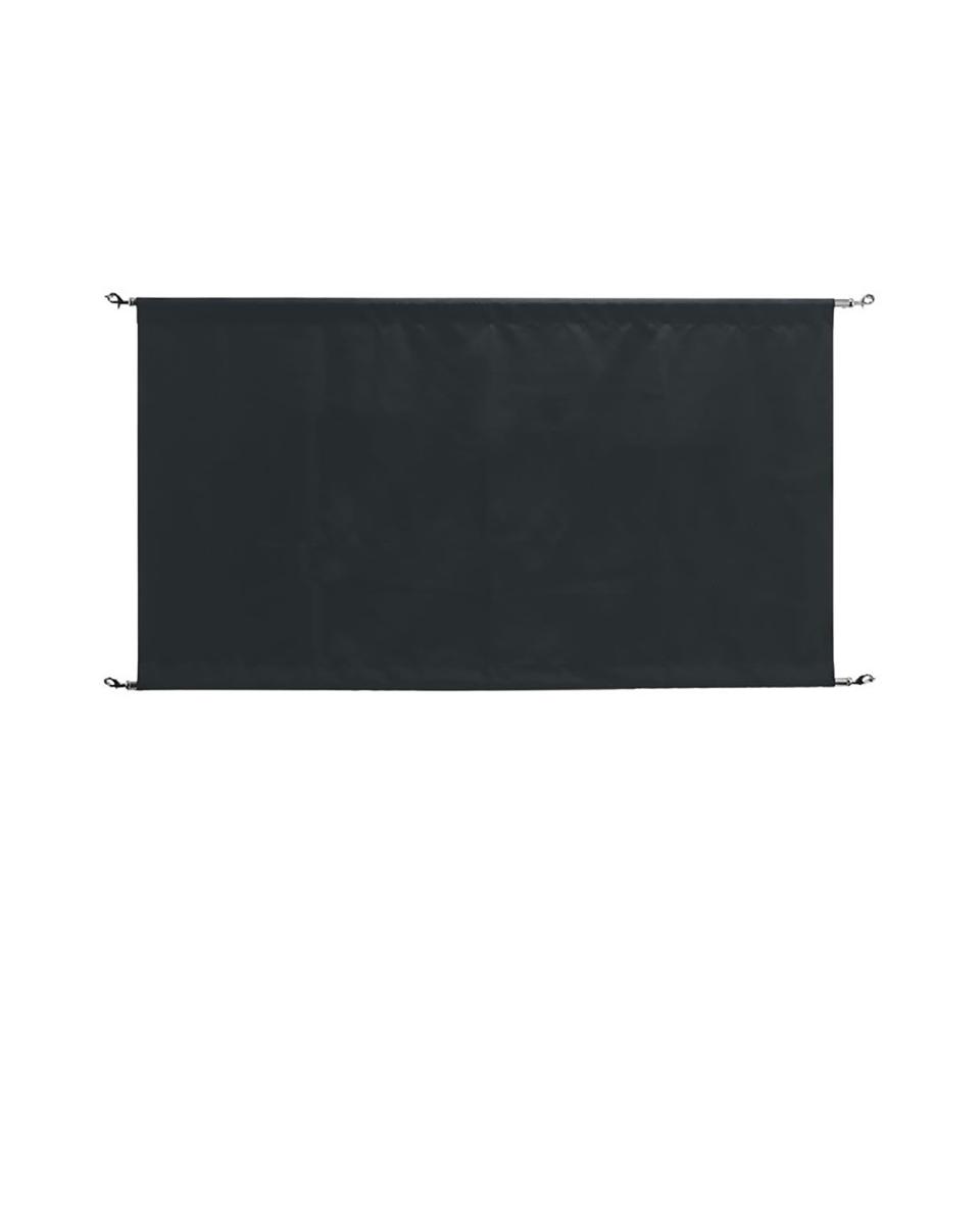 Canvas Abschirmwand Schwarz - Ohne Pfosten - CF137 - Bolero
