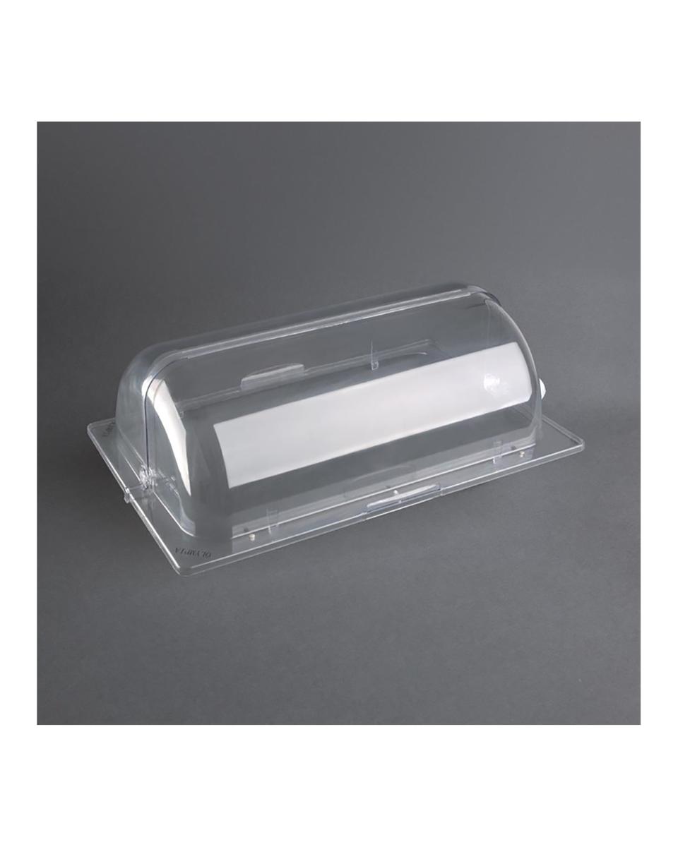 Rolltopdeksel - 1/1 GN - Transparant - H 16.5 x 53.5 x 33.5 CM - Polycarbonaat - Olympia - CM930