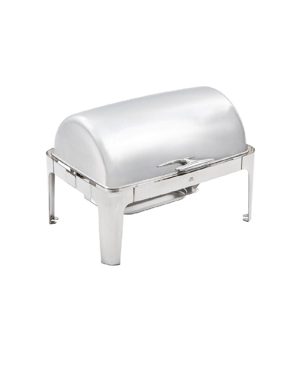 Chafing Dish - Rolltop - 1/1 GN - 9 Liter - Silber - H 44,5 x 67,5 x 53 cm - Edelstahl - Olympia - U008