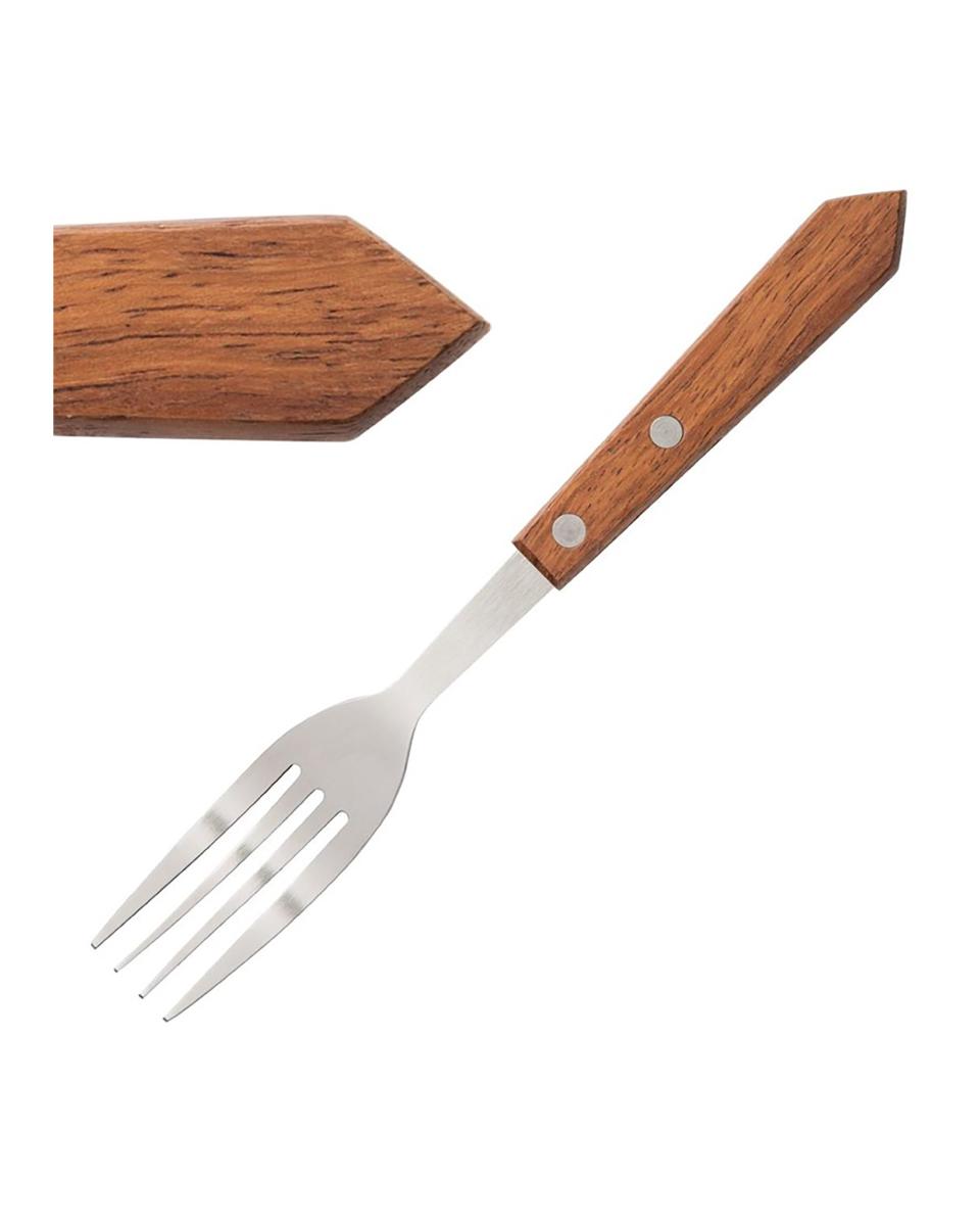 Olympia Steakgabeln Holzgriff - C137