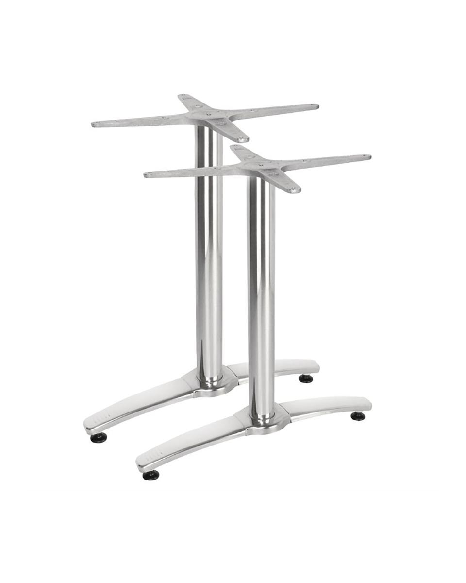 Tischfuß / Tischbein - 67,3 (H) cm - Doppeltischfuß Aluminium - Bolero - GH985