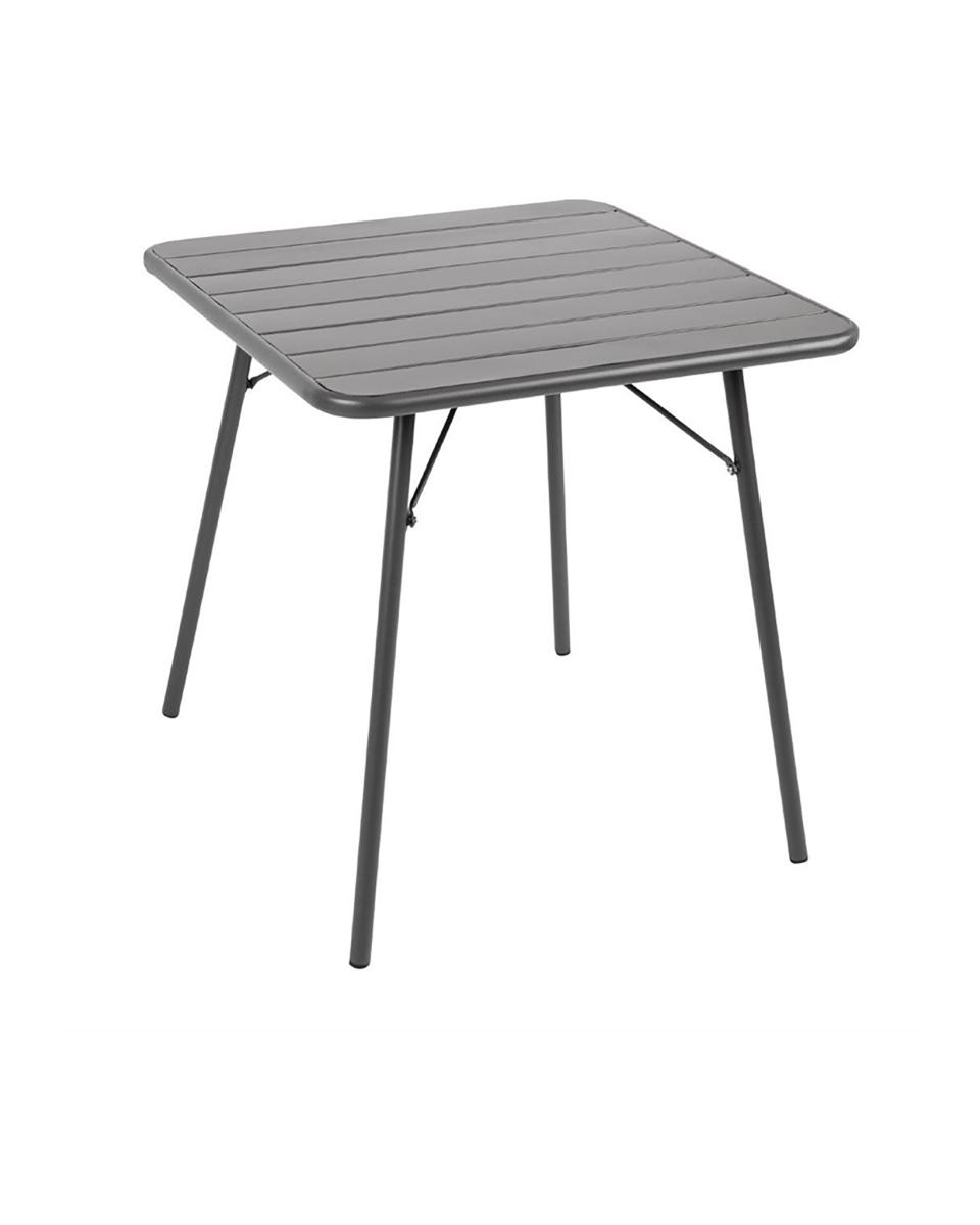 Bolero Pulverbeschichteter Stahl - Grau - 70 x 70 cm - Klappbar | Gastro-Tisch