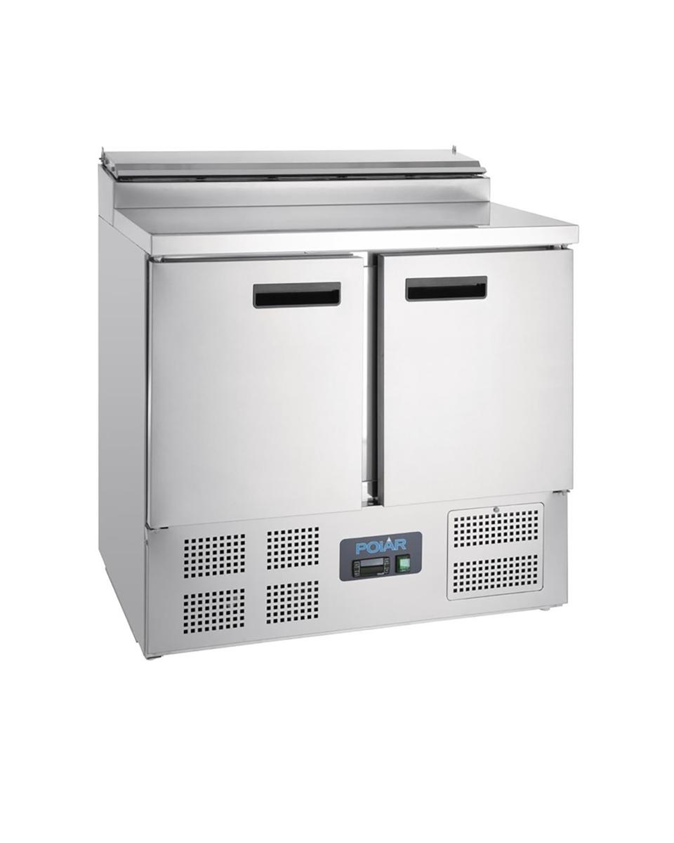 Saladette - 254 Liter - 2 Türen - H 101 x 90 x 70 cm - 230 V - Polar - G604