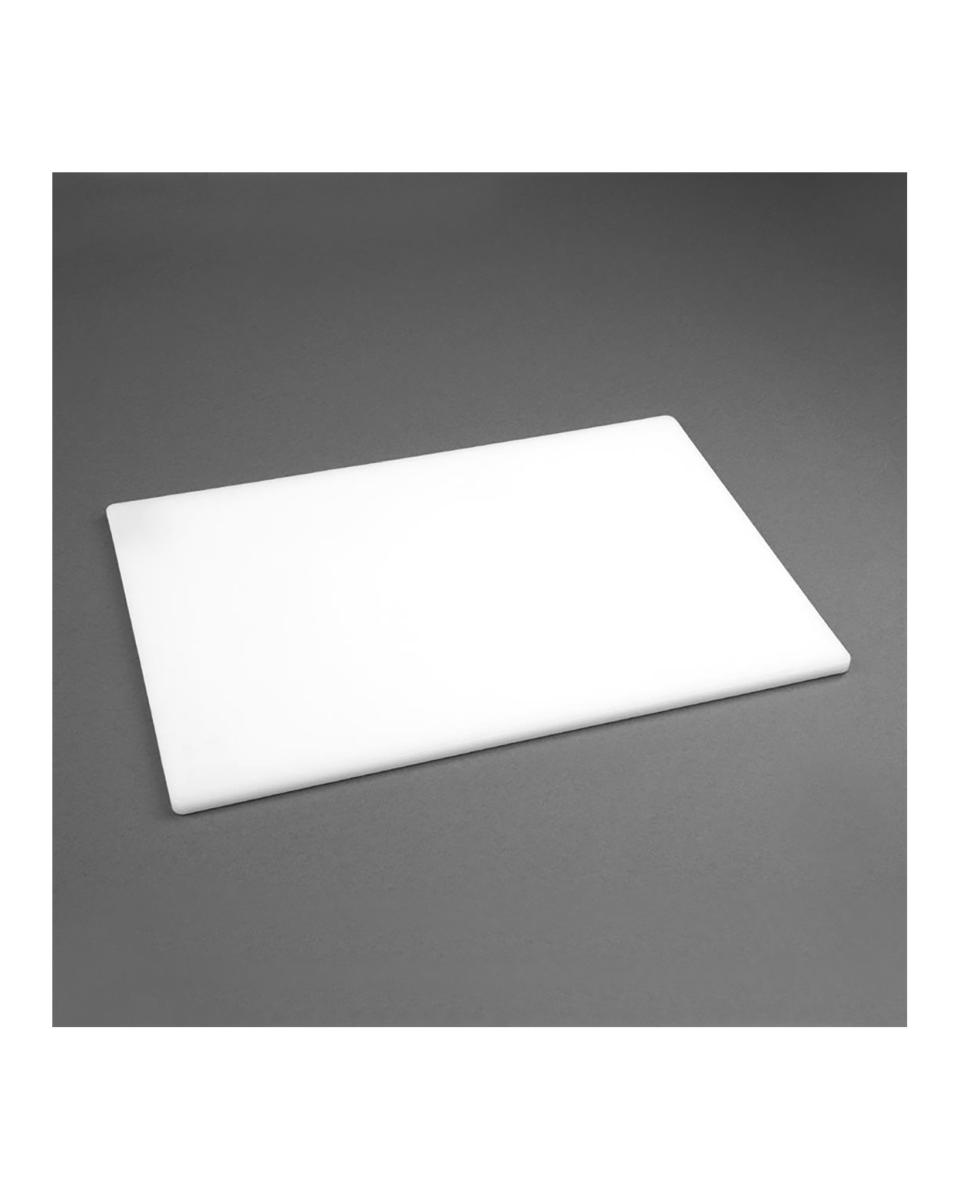 Schneidebrett - LDPE - Weiß - H 1 x 45 x 30 cm - Polyethylen niedriger Dichte - Hygiplas - HC860