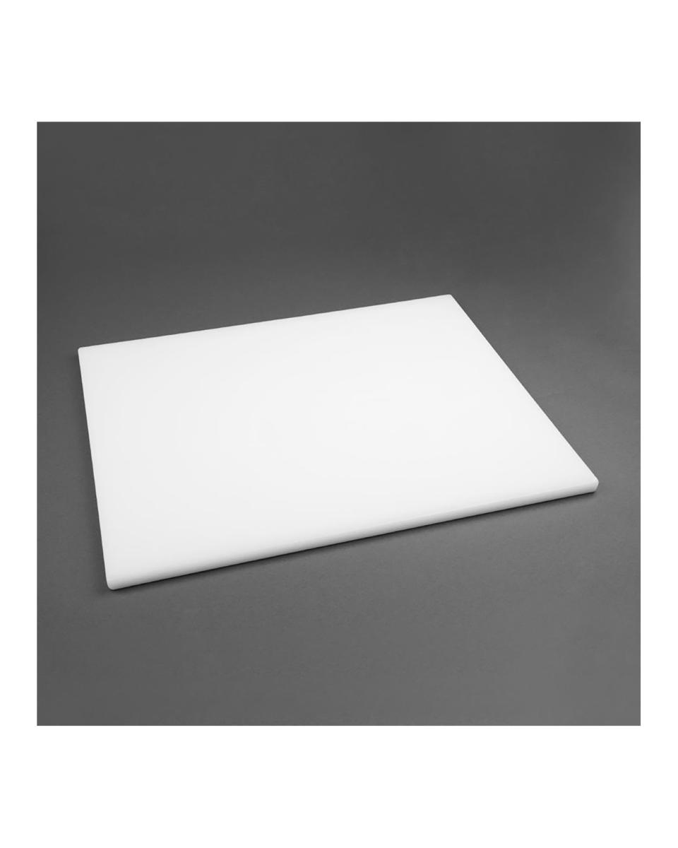 Schneidebrett - LDPE - Weiß - H 2 x 60 x 45 cm - Polyethylen niedriger Dichte - Hygiplas - HC882