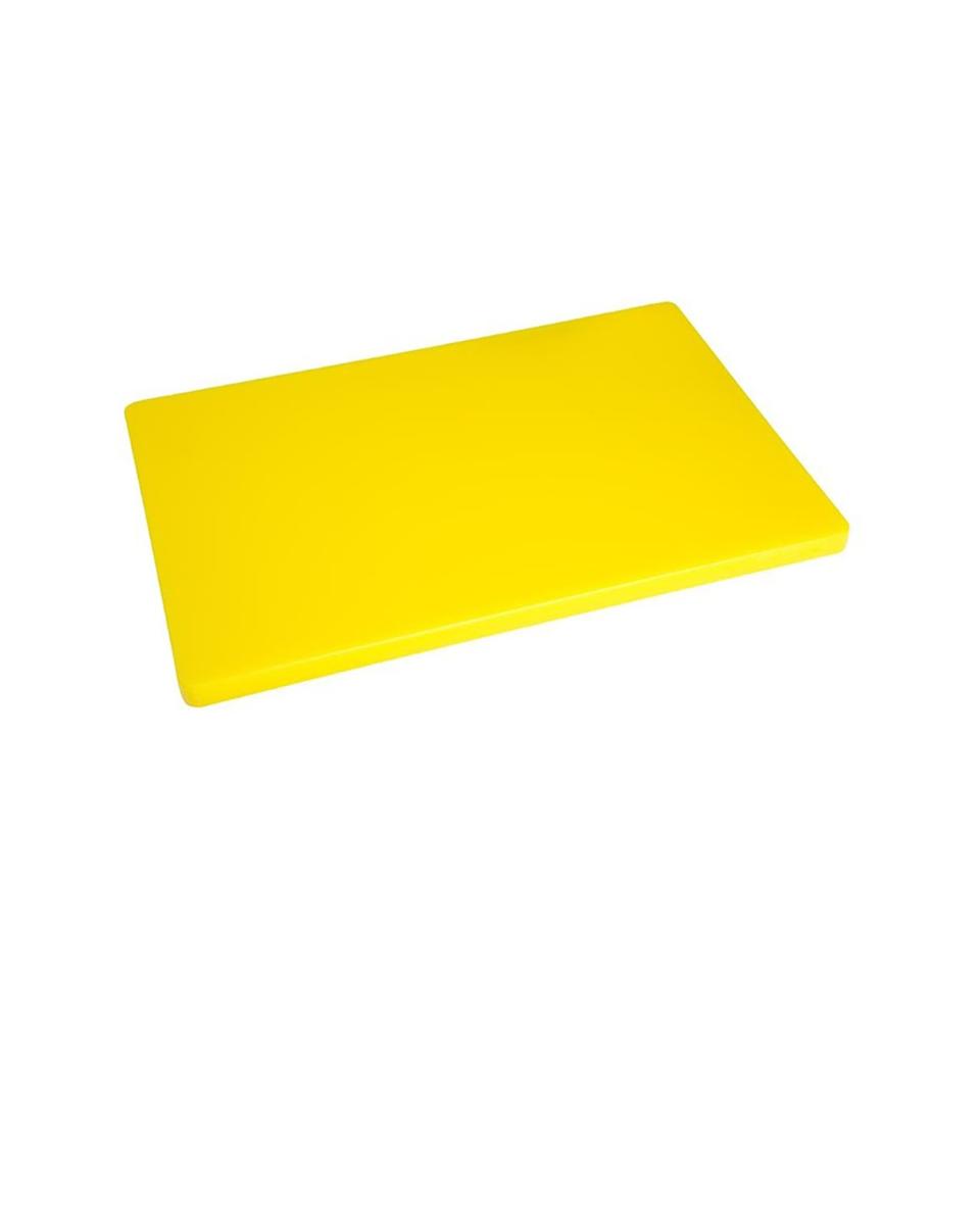 Schneidebrett - LDPE - Gelb - H 2 x 60 x 45 cm - Polyethylen niedriger Dichte - Hygiplas - HC884
