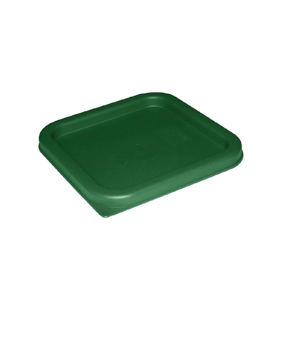Deckel für Lebensmittelbox - Grün - H 1,7 x 23,1 x 23,1 cm - Polycarbonat - Hygiplas - CF047