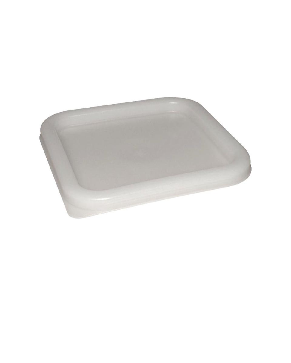 Deckel Lebensmittelbox - Weiß - H 1,7 x 19,2 x 19,2  cm - Polycarbonat - Hygiplas - CF049