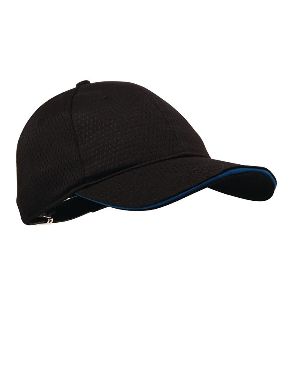 Baseballcap - Unisex - Einheitsgröße - Schwarz/Blau - Polyester/Baumwolle - Chef Works - B171