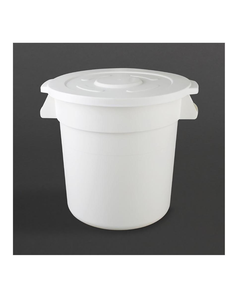 Vorratsbehälter - 76 Liter - Weiß - Ø 49,2 x H 58,4 cm - Polypropylen - Vogue - GG793