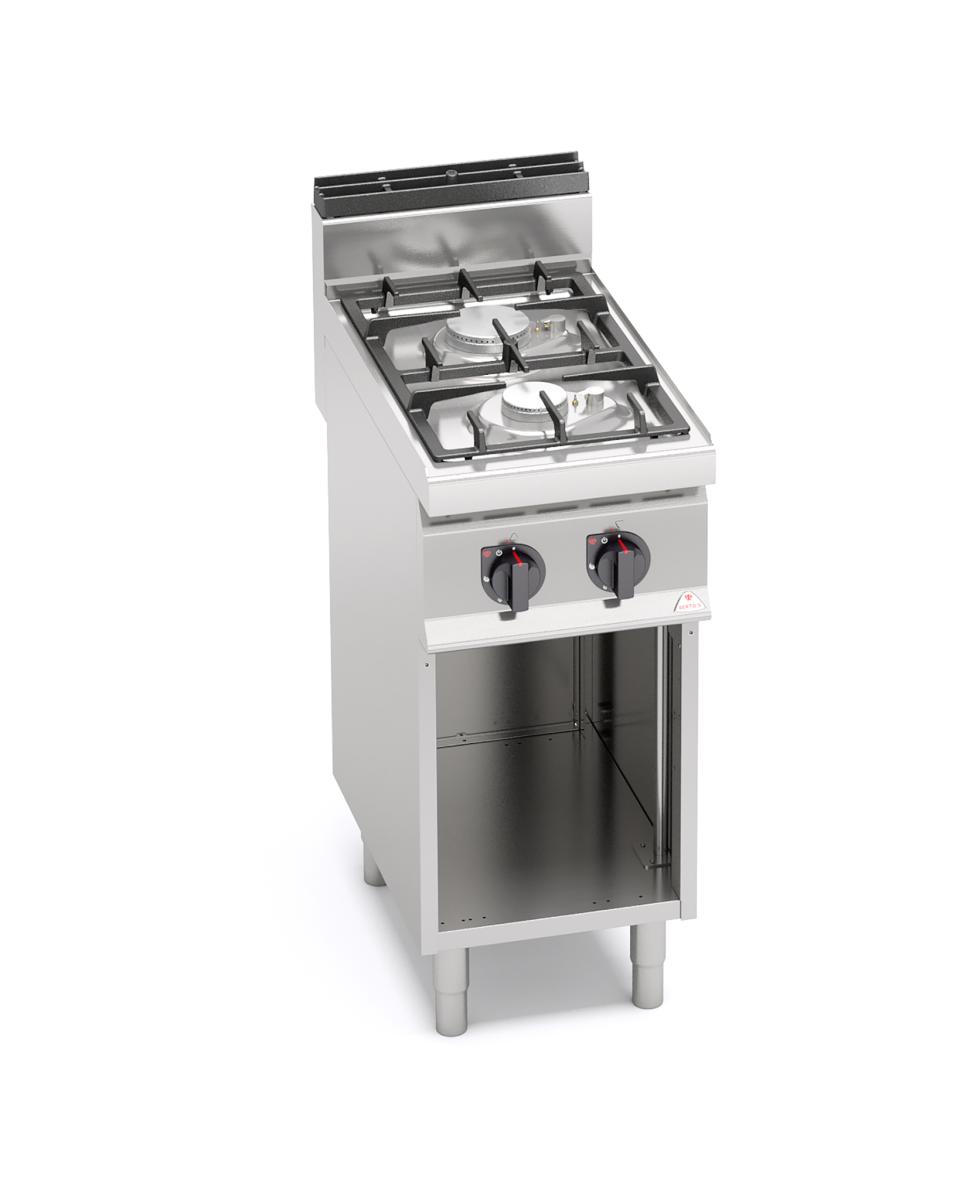 Catering-Gasherd - 2 Brenner - Öko-Strom - Berto&#39;s - G7F2MPW