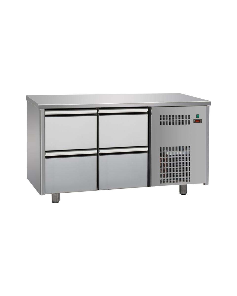 Kühltisch - 4 Schubladen - Tecnodom - TF02MIDGN-22