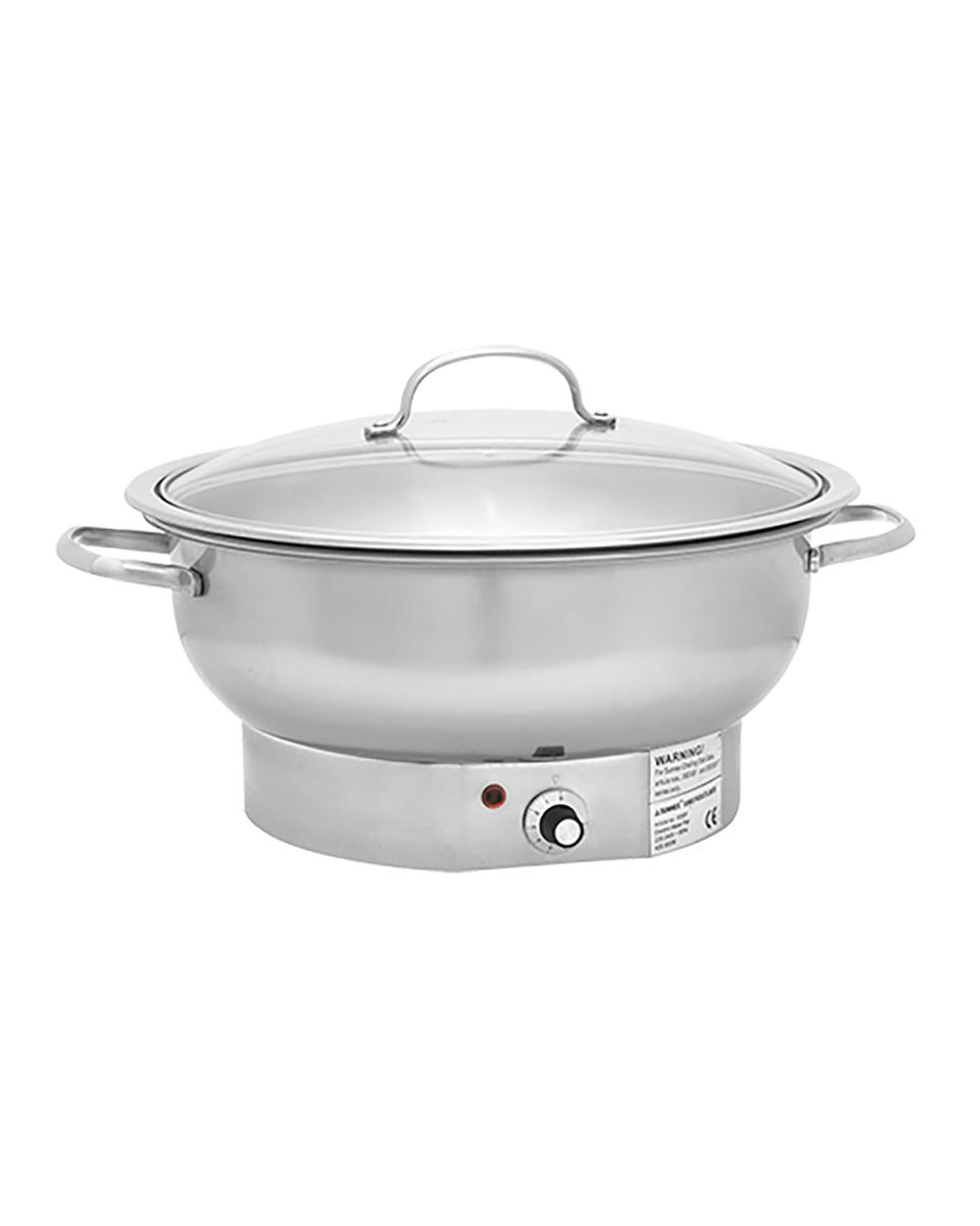 Chafing Dish – H 23,5 x 34,5 x 41,5 cm – 3,72 kg – 220 – 240 V – 420 W – Edelstahl 18/10 – 861080