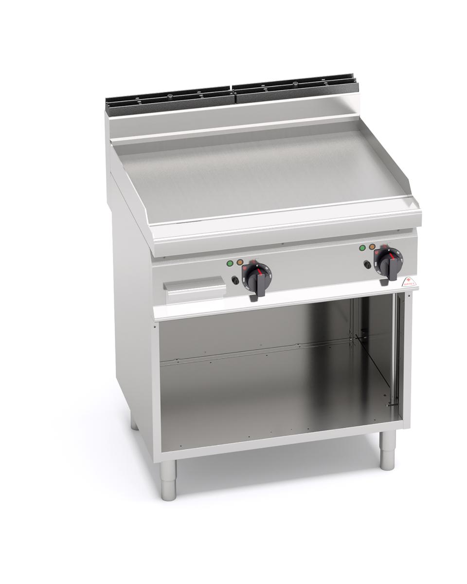 Grillplatte - 80 cm - glatt - elektrisch - Standmodell - Berto's - E7FL8M