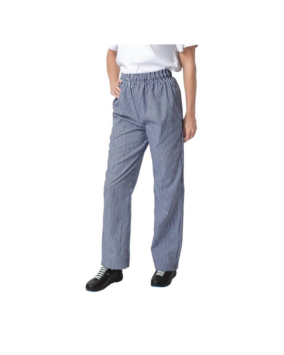 Vegas Kochhose - Blau und Weiß - Whites Chefs Clothing