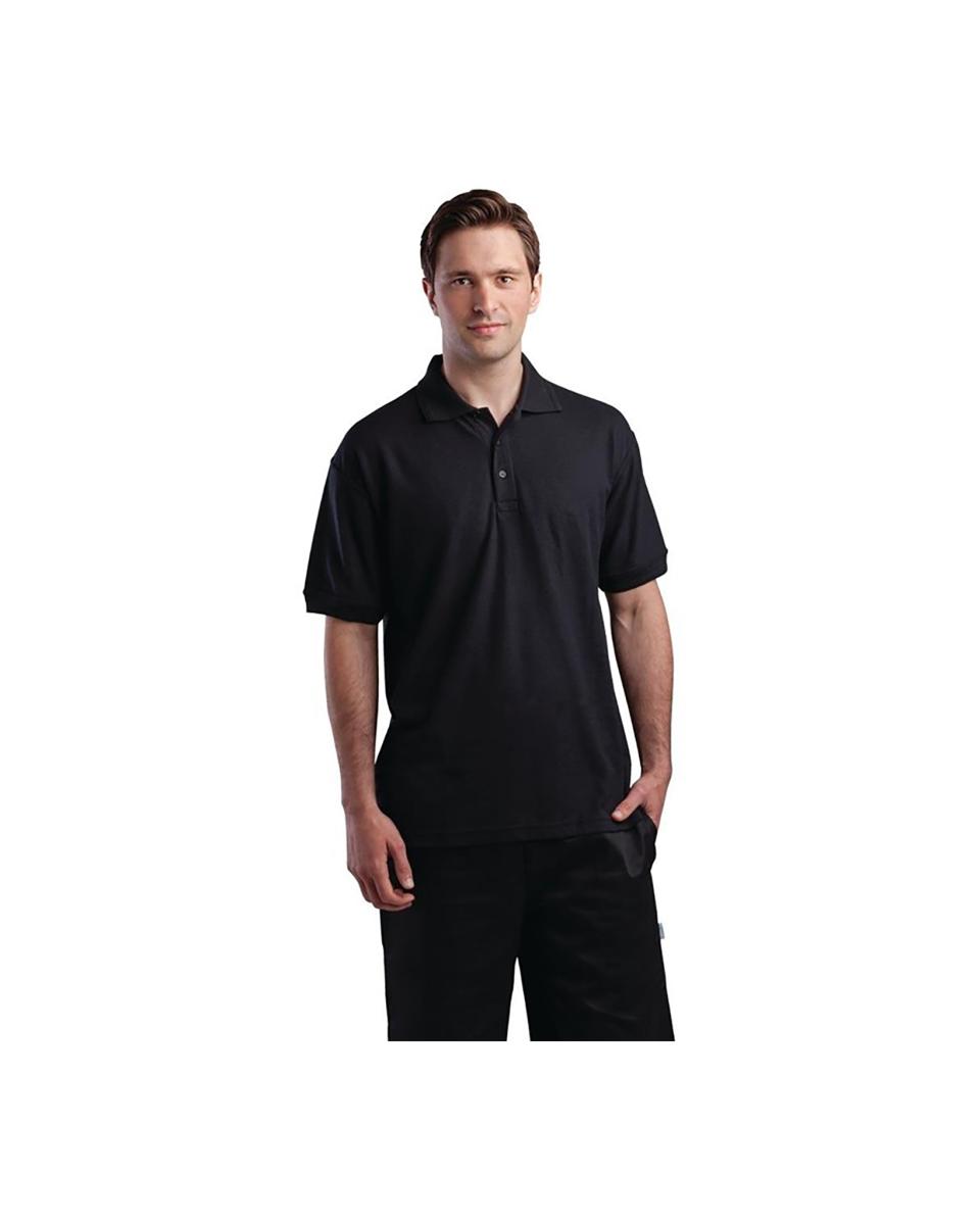 Poloshirt – Unisex – Schwarz – Polyester/Baumwolle – A735