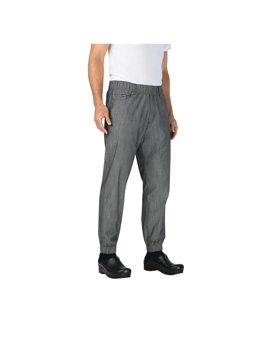 Hose – Unisex – Schwarz/Weiß – Baumwolle/Polyester – Chef Works Urban – BB300