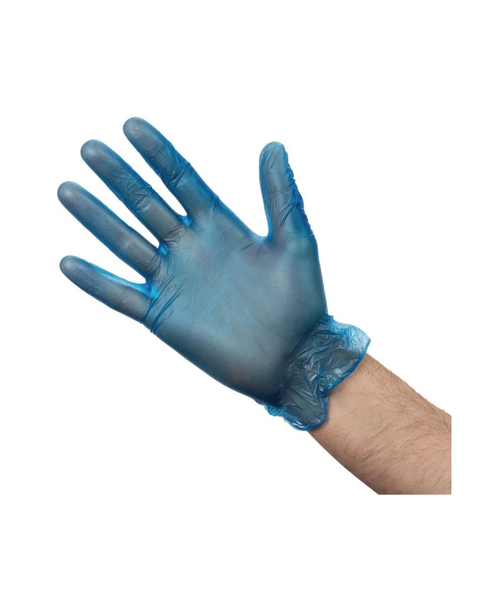 Einweghandschuhe – 100 Stück – Blau – Vinyl – Vogue – CB254