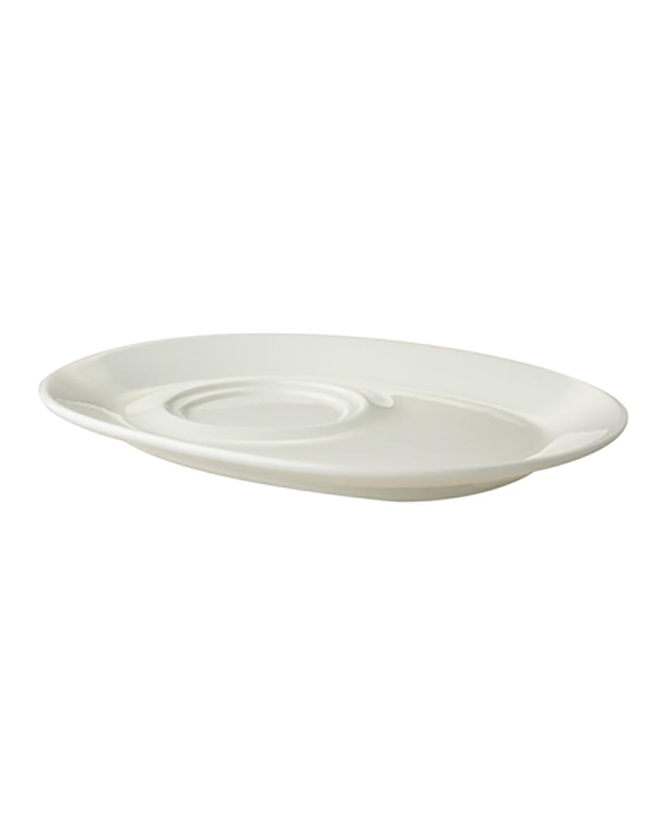 Suppenteller - 24 x 19 CM - 6 Stück - Weiß - Maastricht Porzellan - Lux