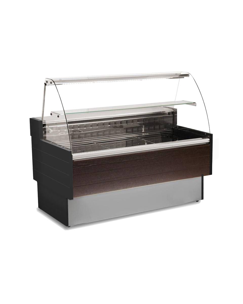 Kühltheke Cube – 200 cm – gebogenes Fenster – 540 W – 230 V – Schwarz – G-Line