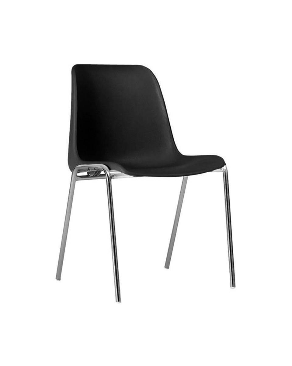 G-Line-Stuhl - Helene - Schwarz - Stapelbar - G-Line