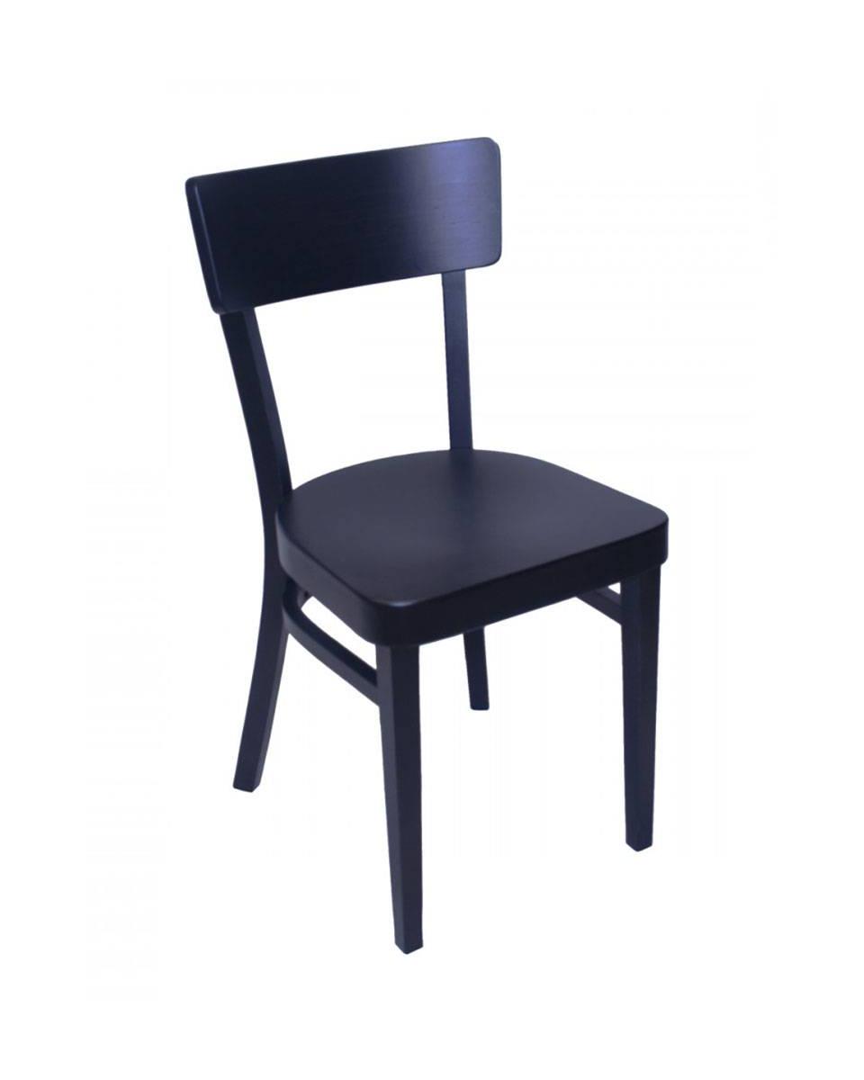 Gastro-Stuhl - Brüssel - Schwarz - Holz