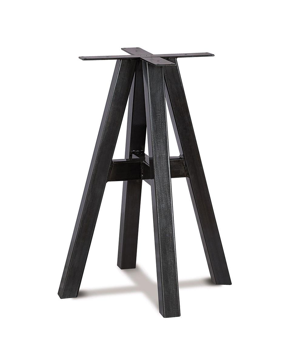 Tischgestell / Tischbein - Stahl - Schwarz - G-Line