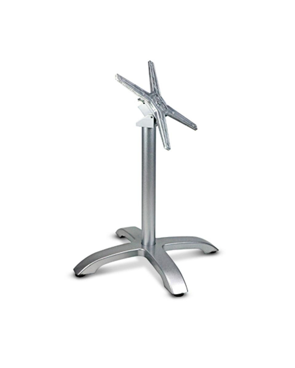 Tischgestell / Tischbein - Avilia - 4 Standfüße - Silber - G-Line