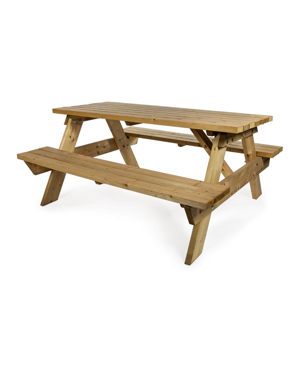 Picknicktisch - Schwere Qualität - 180 CM - Holz - G-Line