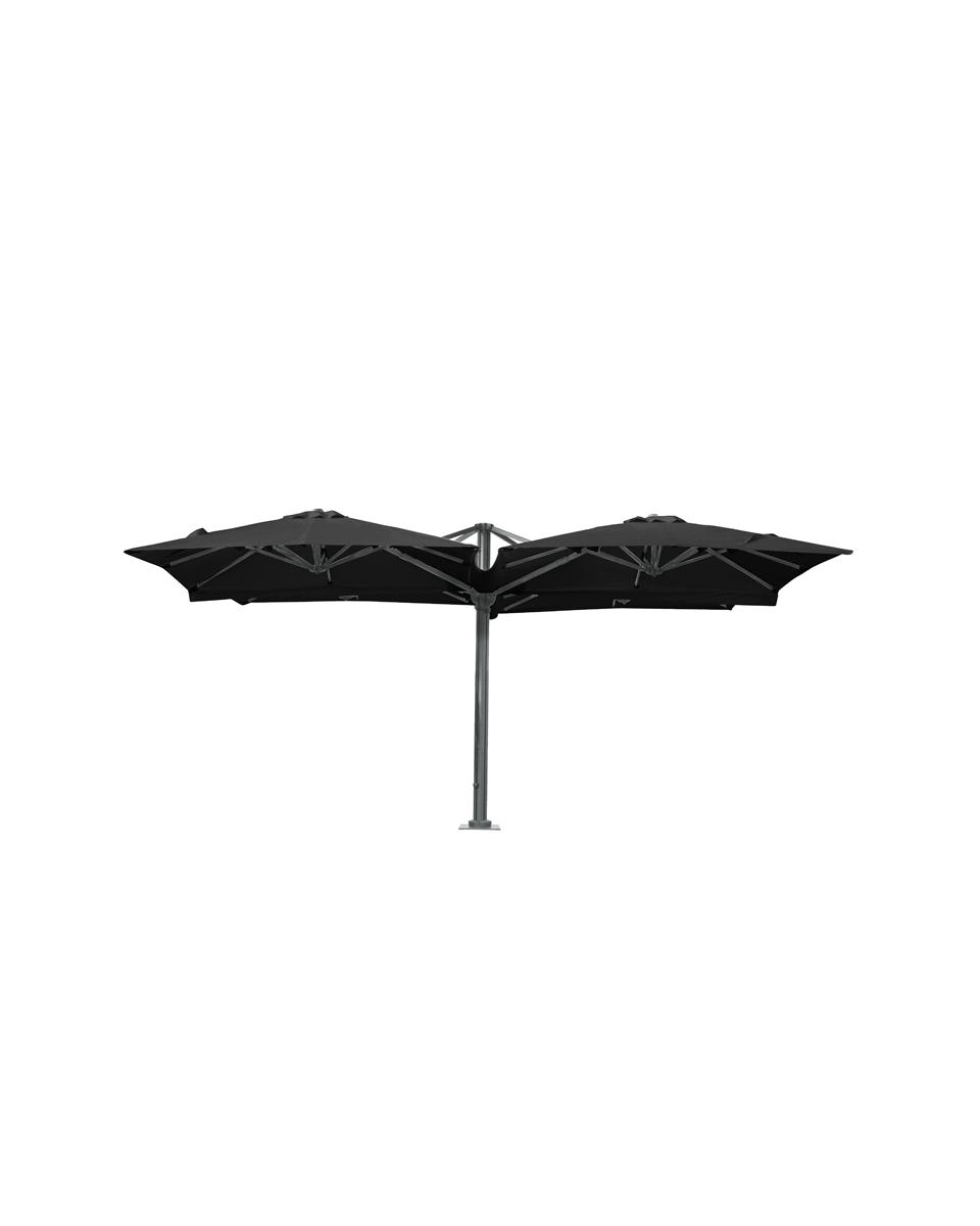G-Line-Sonnenschirm 4-teilig inkl. Schutzhülle - 4 x 250x250 cm - Schwarz
