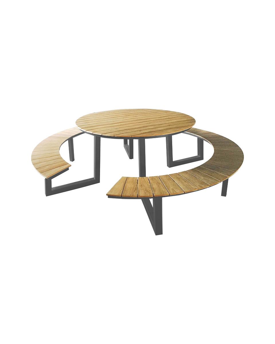 Picknicktisch Rund - Ø 250 cm